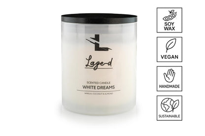LAZE-D WHITE DREAMS Duftkerze 300g