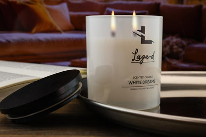LAZE-D WHITE DREAMS Duftkerze 300g
